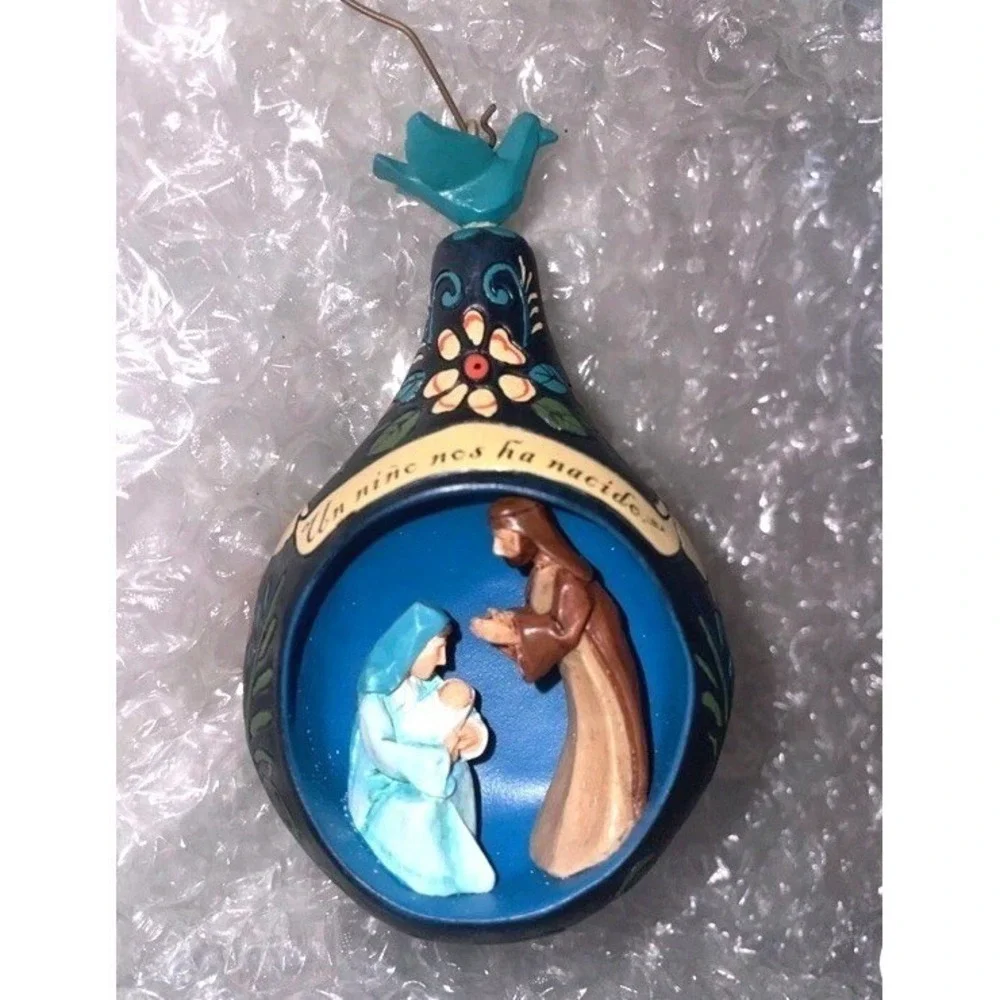 Hallmark Keepsake Ornament Nacio‎ El Amor Spanish Mary Jesus Joseph 2005 NIB NOS